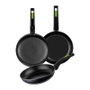 Monix Pack 3 Sartenes Green Ø18cm, Ø22cm y Ø26cm